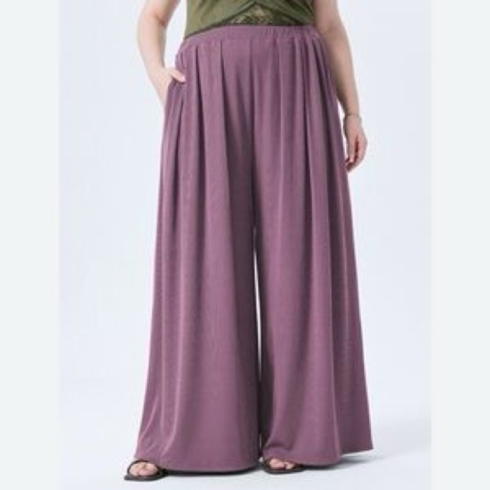 Cider Wide Leg Palazzo Pants NWT Mauve Size 0XL